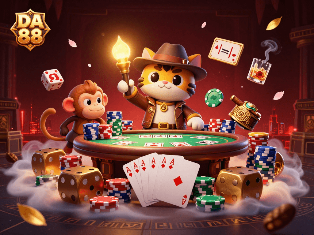 DA 88 showcases a thrilling treasure hunt in a casino-themed temple with dynamic gaming elements.