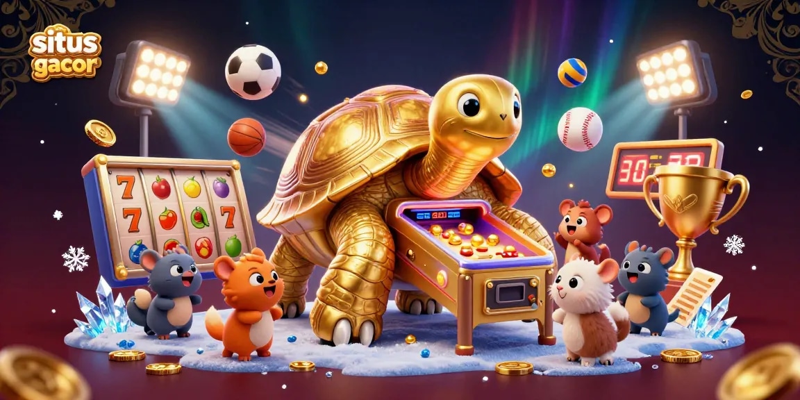 Experience the thrill of situs slot gacor with vibrant slot reels and dynamic cartoon characters.