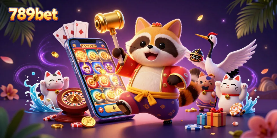 Engage in exciting slot games at 789bet with colorful cash rewards and vibrant casino characters.