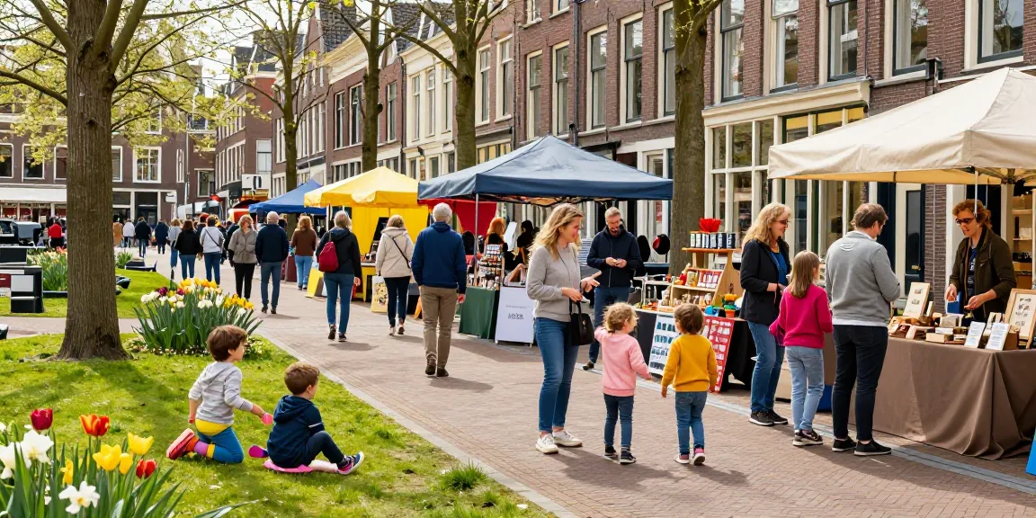 Families enjoying a vibrant day out in Den Haag, showcasing bedrijven den haag, local boutiques, and street activities.