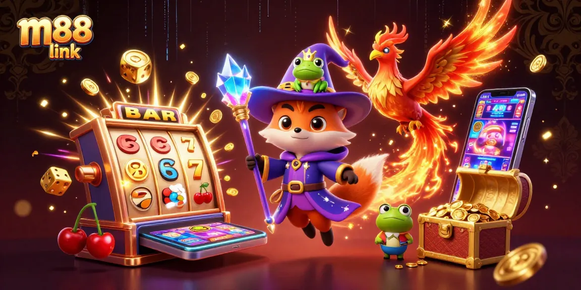 Engage with the thrilling m88 link as a mystical fox wizard and fiery phoenix illuminate the casino world.