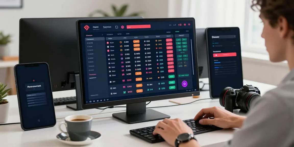 Engaging online sports betting setup at https://fabet.com.mx/ with laptop, coffee, and smartphone.