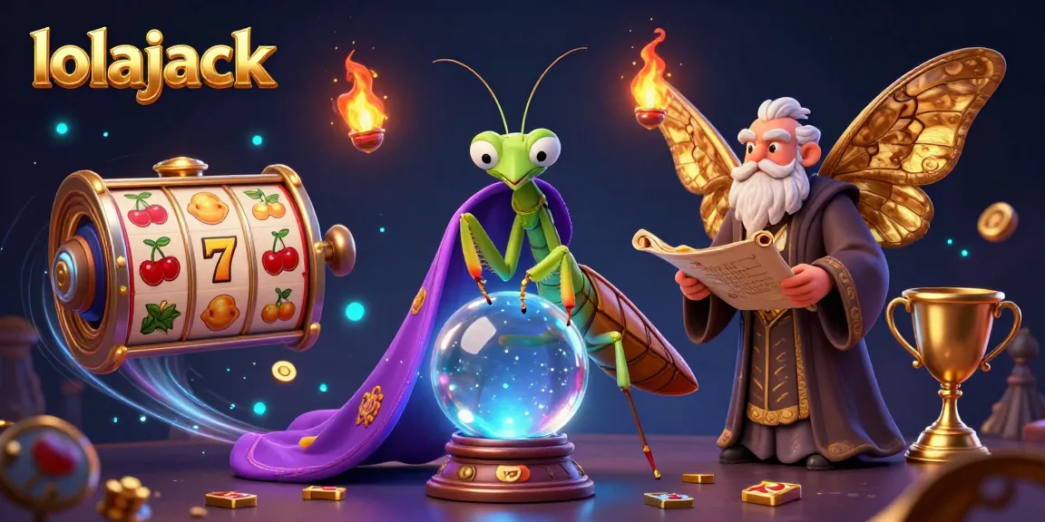 Experience the vibrant slots action at lolajack, featuring 3D characters celebrating winning moments in a dynamic casino setting.