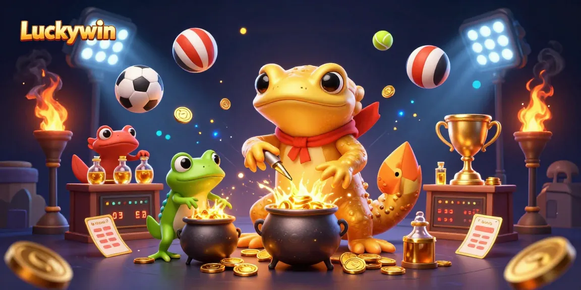 Engage in thrilling gameplay at Luckywin with dynamic sports elements and gold treasures.
