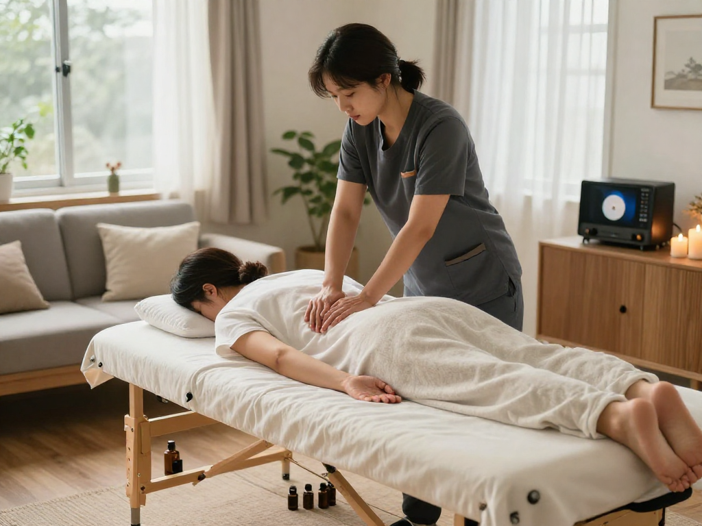 Experience premium 은평구출장마사지 with a tranquil home massage setting.