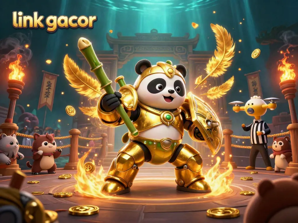 Experience thrilling action at link gacor with a dynamic 3D illustration capturing vibrant casino energy.