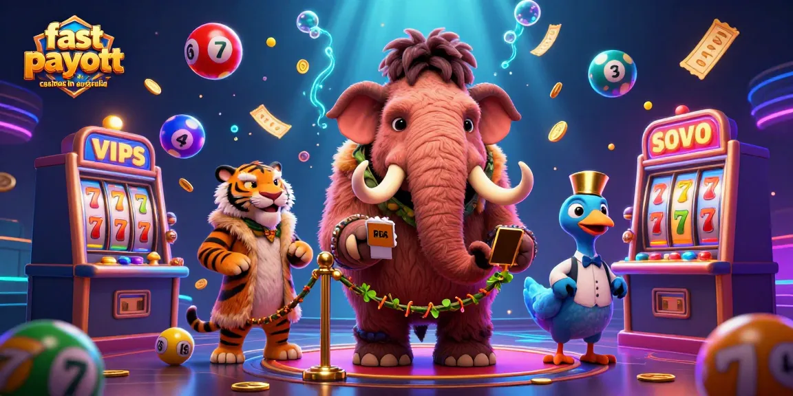 Join the excitement of fast payout casinos in Australia with vibrant characters and dynamic gaming elements.