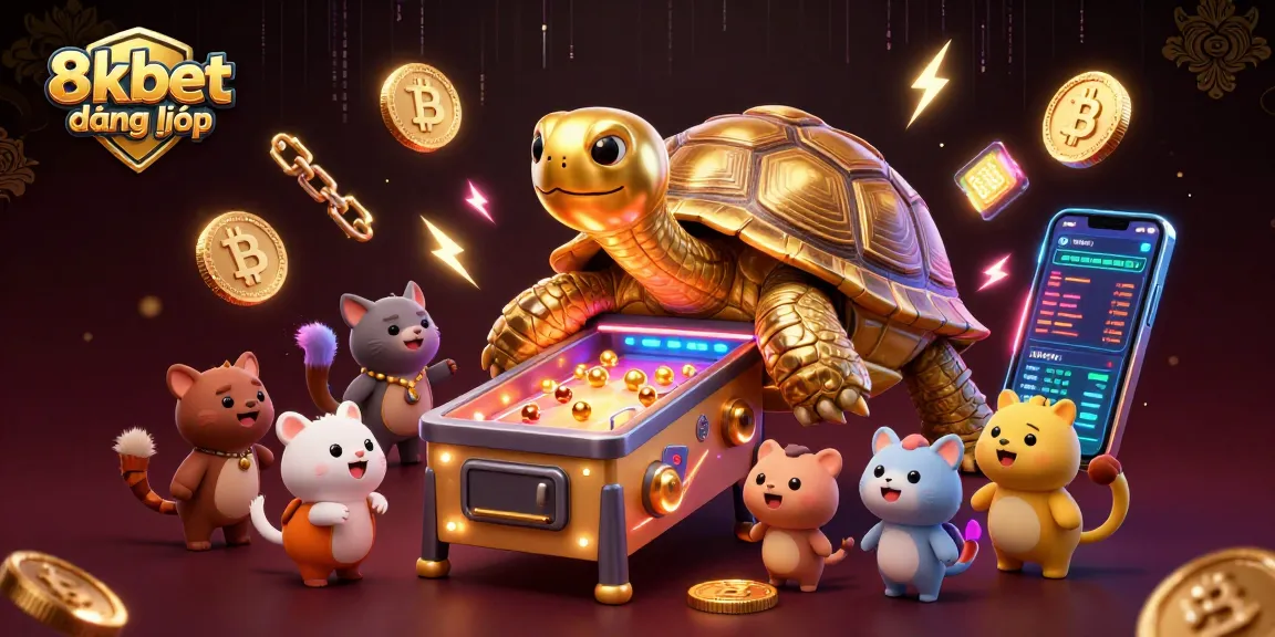 Engage with the vibrant world of 8xbet đăng nhập where players enjoy exciting games amidst a glow of crypto coins and neon lights.