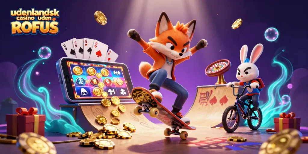 Experience the thrill at udenlandsk casino uden ROFUS with exciting gaming elements and dynamic characters in action.