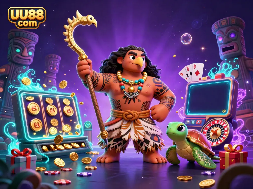 Experience thrilling casino action with UU88 com, featuring vibrant characters and dynamic game elements.