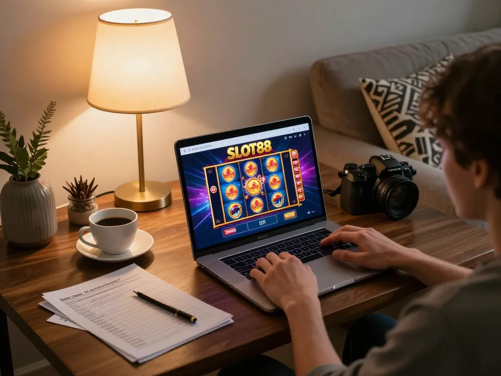 Terlibat dalam login SLOT88 dari pengaturan rumah yang nyaman dengan permainan berwarna-warni di layar