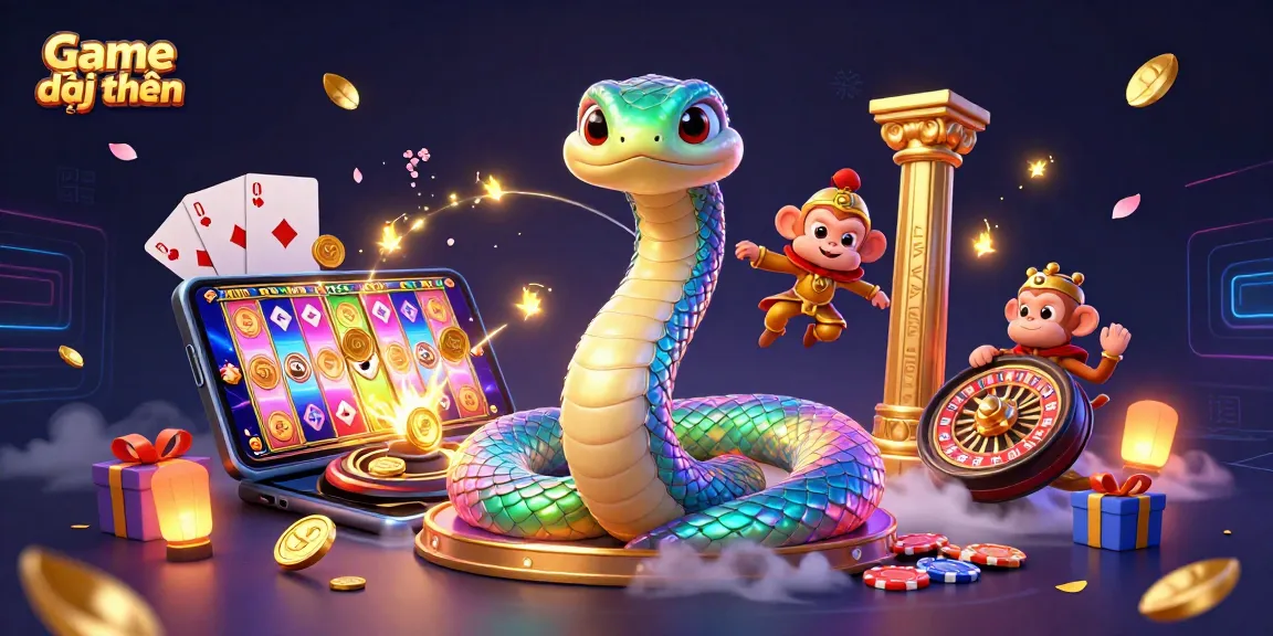 Experience Game đổi thưởng with vibrant 3D casino characters, engaging game elements, and action-packed scenes.