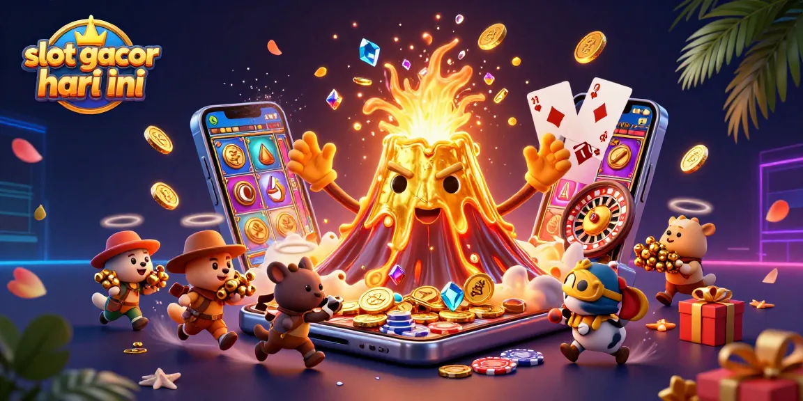 Experience thrilling wins with slot gacor hari ini in a vibrant, dynamic casino scene filled with treasures.
