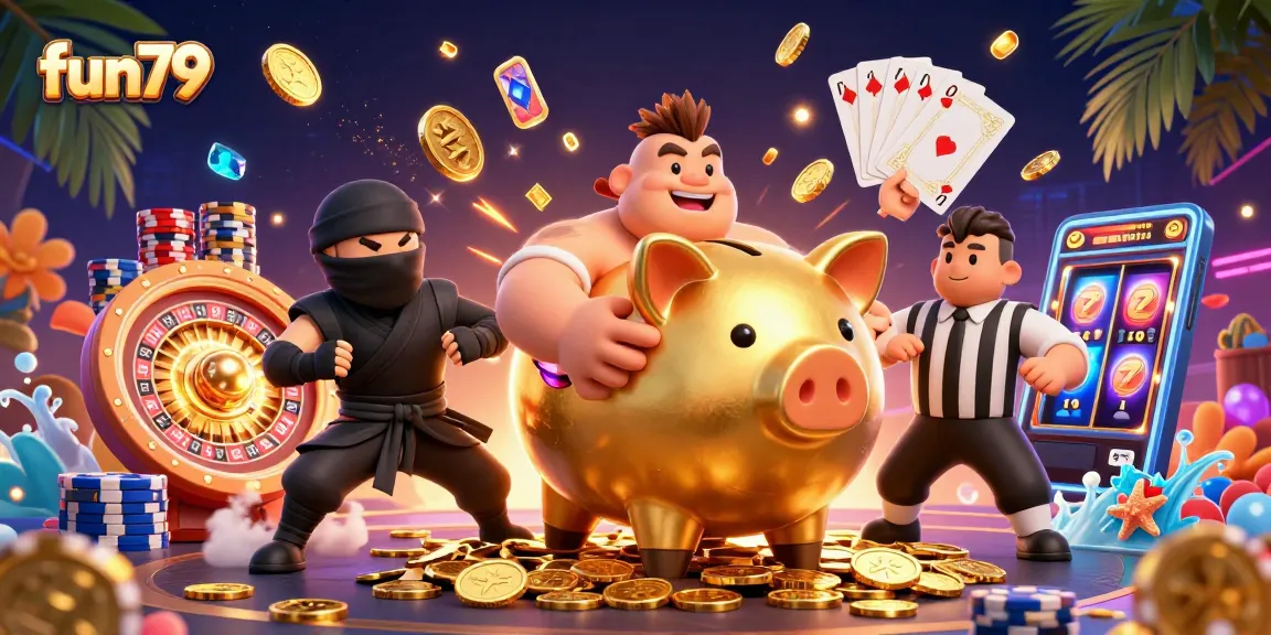 Experience the excitement of fun79 casino with vibrant characters and gaming elements.